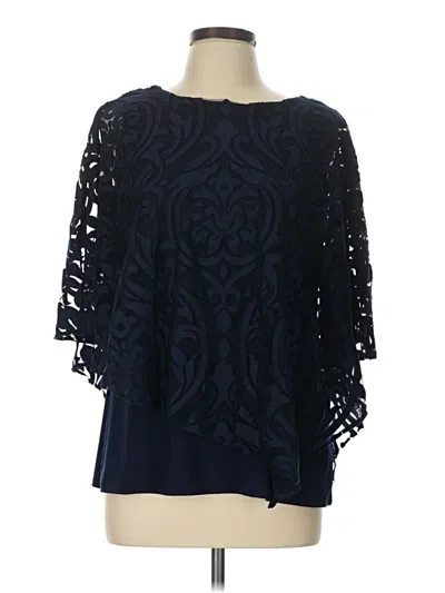 Pre-owned Msk 3/4 Sleeve Blouse In Blue
