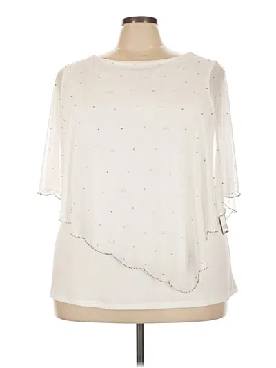 Pre-owned Msk 3/4 Sleeve Blouse In Ivory