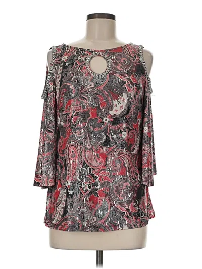 Pre-owned Msk 3/4 Sleeve Blouse In Red