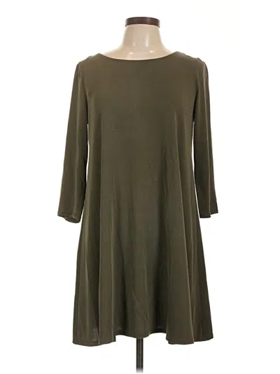 Pre-owned Msk 3/4 Sleeve Top Green Boatneck Tops