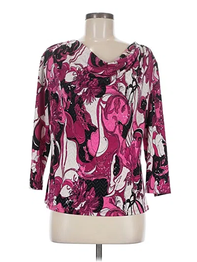 Pre-owned Msk 3/4 Sleeve T-shirt In Pink