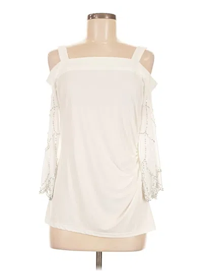 Pre-owned Msk 3/4 Sleeve T-shirt In White