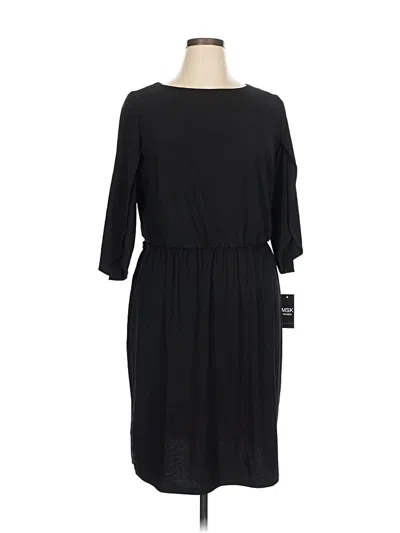 Msk Casual Dress In Black