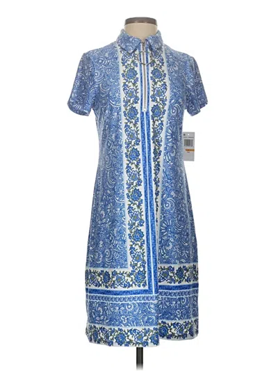 Msk Casual Dress In Blue