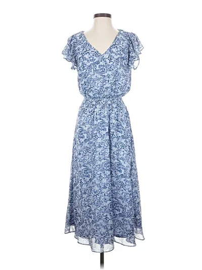 Pre-owned Msk Casual Dress In Blue