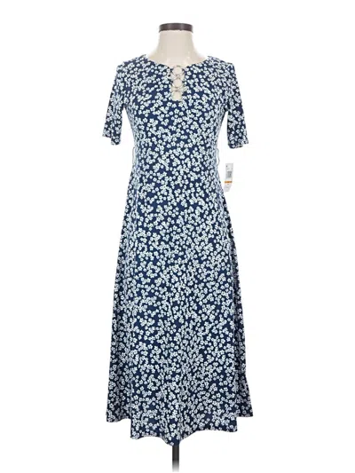 Msk Casual Dress In Blue