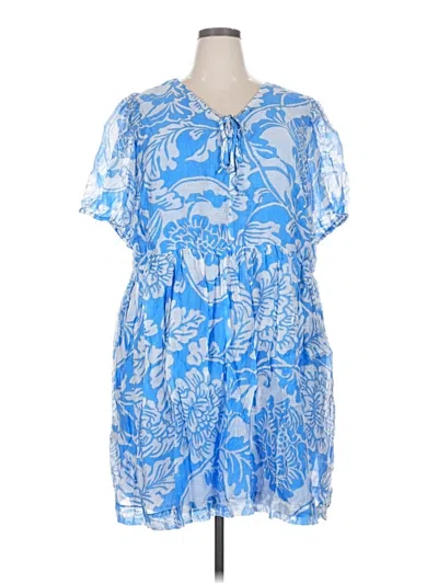 Pre-owned Msk Casual Dress In Blue