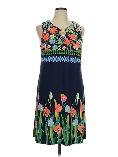 Pre-owned Msk Casual Dress In Blue