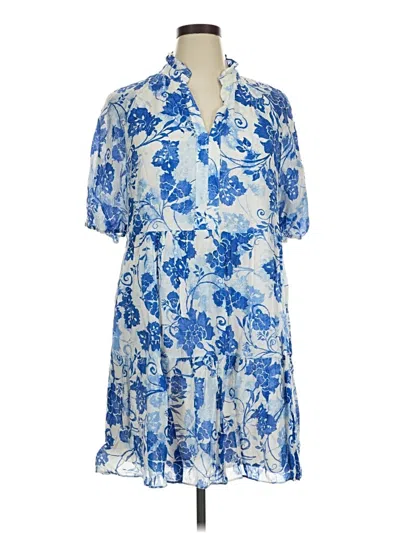 Pre-owned Msk Casual Dress In Blue