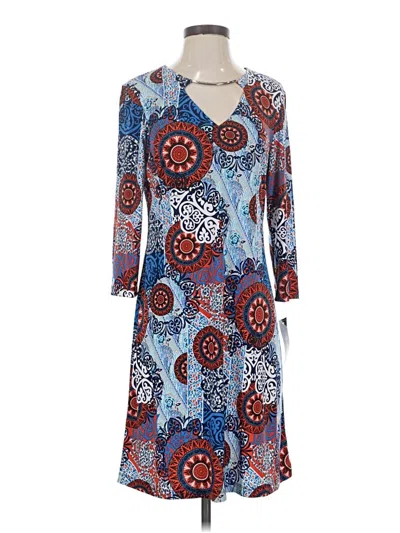 Msk Casual Dress In Blue