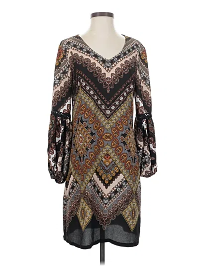 Pre-owned Msk Casual Dress In Brown