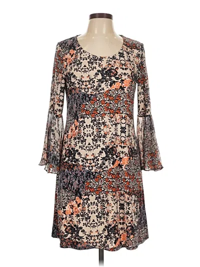 Pre-owned Msk Casual Dress In Brown