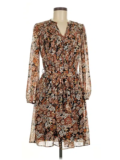 Pre-owned Msk Casual Dress In Brown