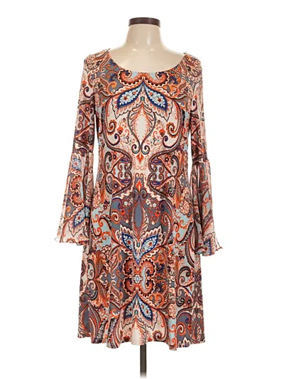 Pre-owned Msk Casual Dress In Brown