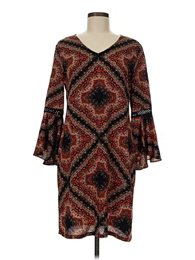 Pre-owned Msk Casual Dress In Brown