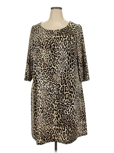 Pre-owned Msk Casual Dress In Brown