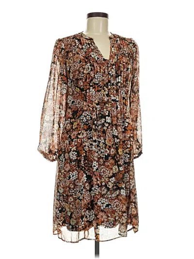 Pre-owned Msk Casual Dress In Brown