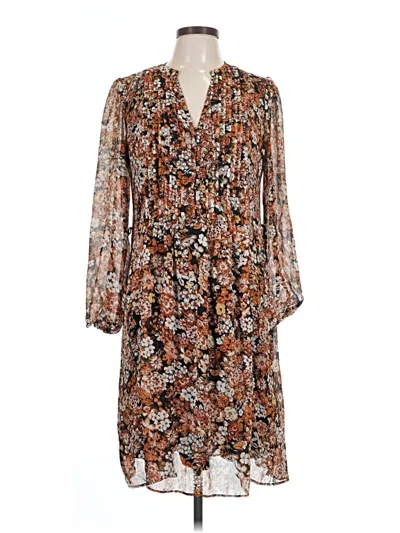 Pre-owned Msk Casual Dress In Brown