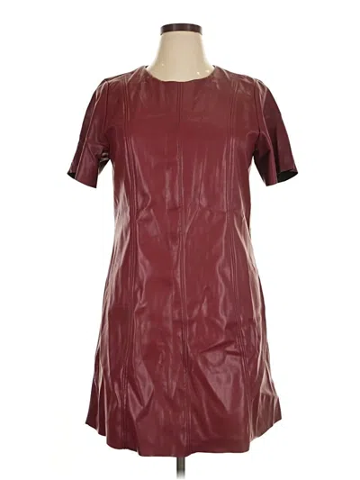 Pre-owned Msk Casual Dress In Burgundy