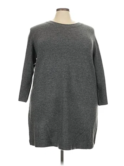 Msk Casual Dress In Gray