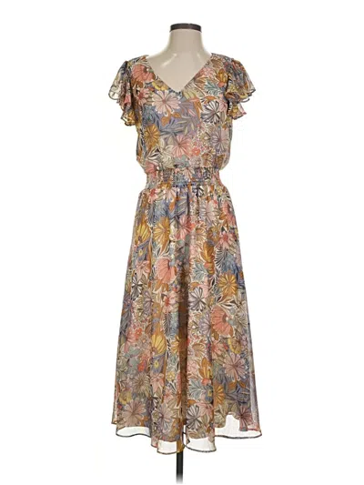 Pre-owned Msk Casual Dress In Gray