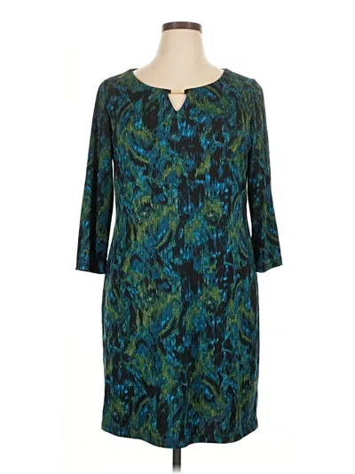 Msk Casual Dress In Green