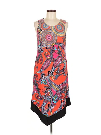 Pre-owned Msk Casual Dress In Orange