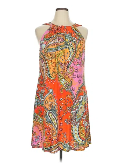 Pre-owned Msk Casual Dress In Orange