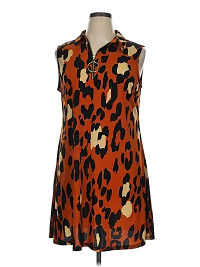 Pre-owned Msk Casual Dress In Orange