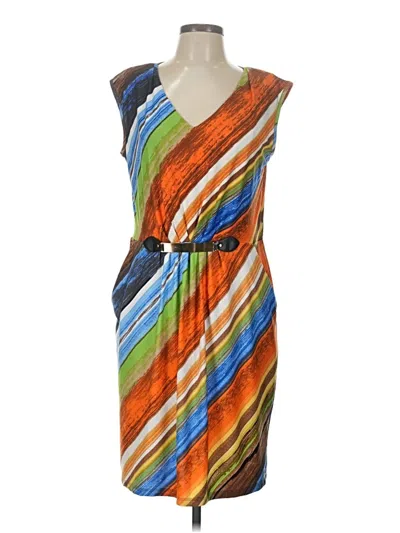 Pre-owned Msk Casual Dress In Orange