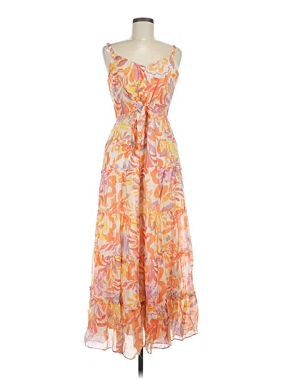 Pre-owned Msk Casual Dress In Orange