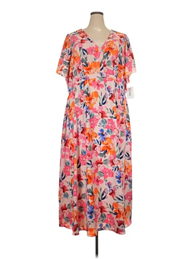 Pre-owned Msk Casual Dress In Orange