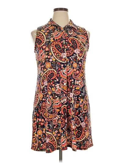 Pre-owned Msk Casual Dress In Orange