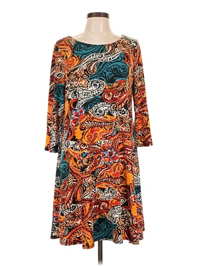 Pre-owned Msk Casual Dress In Orange