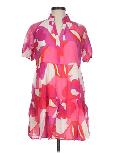 Pre-owned Msk Casual Dress In Pink