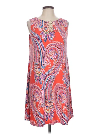 Pre-owned Msk Casual Dress In Red