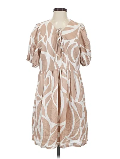 Pre-owned Msk Casual Dress In Tan