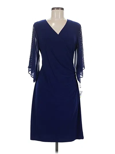 Msk Cocktail Dress In Blue