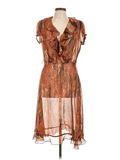 Pre-owned Msk Cocktail Dress In Brown