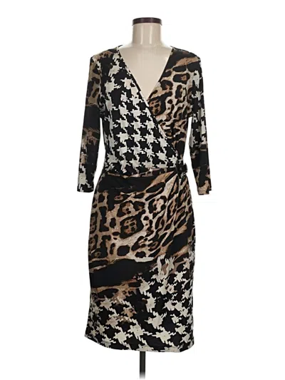 Pre-owned Msk Cocktail Dress In Brown