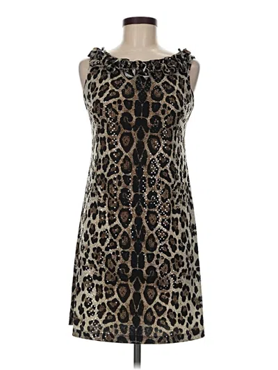 Pre-owned Msk Cocktail Dress In Brown