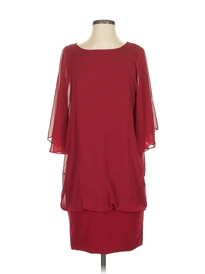 Pre-owned Msk Cocktail Dress In Burgundy