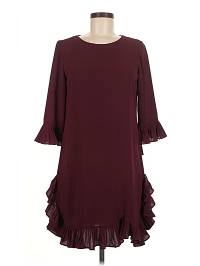 Pre-owned Msk Cocktail Dress In Burgundy