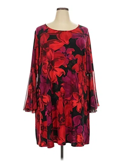 Pre-owned Msk Cocktail Dress In Burgundy