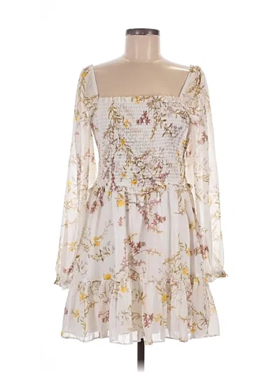 Pre-owned Msk Cocktail Dress In White