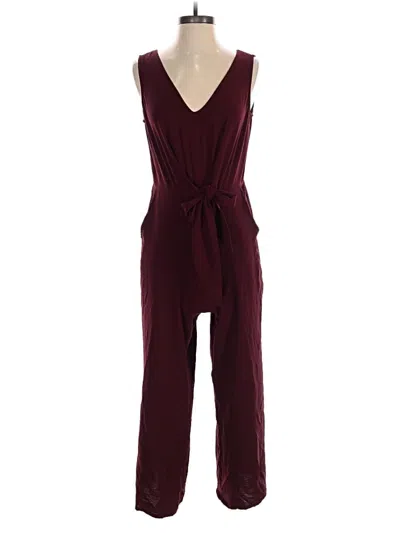 Pre-owned Msk Jumpsuit In Burgundy