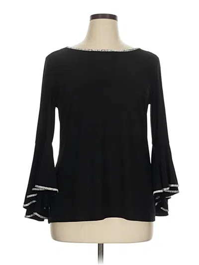 Pre-owned Msk Long Sleeve Blouse In Black
