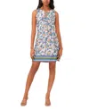 Msk Petite Paisley Three-ring Sleeveless Shift Dress