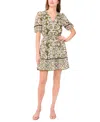 Msk Women's Short-sleeve V-neck A-line Dress