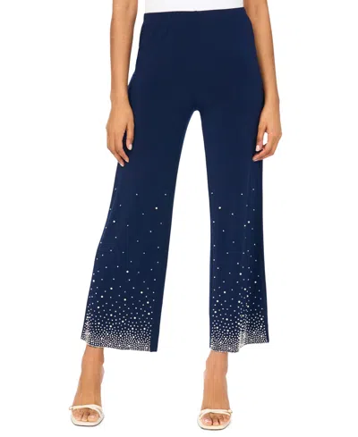 Msk Petite Wide-leg Pants In Blue